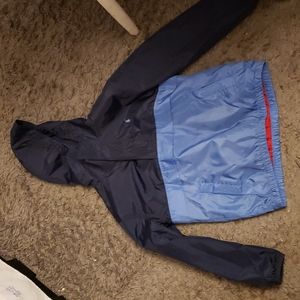 Boys size S Polo Ralph Lauren 1/4 zip windbreaker pullover light jacket Blue